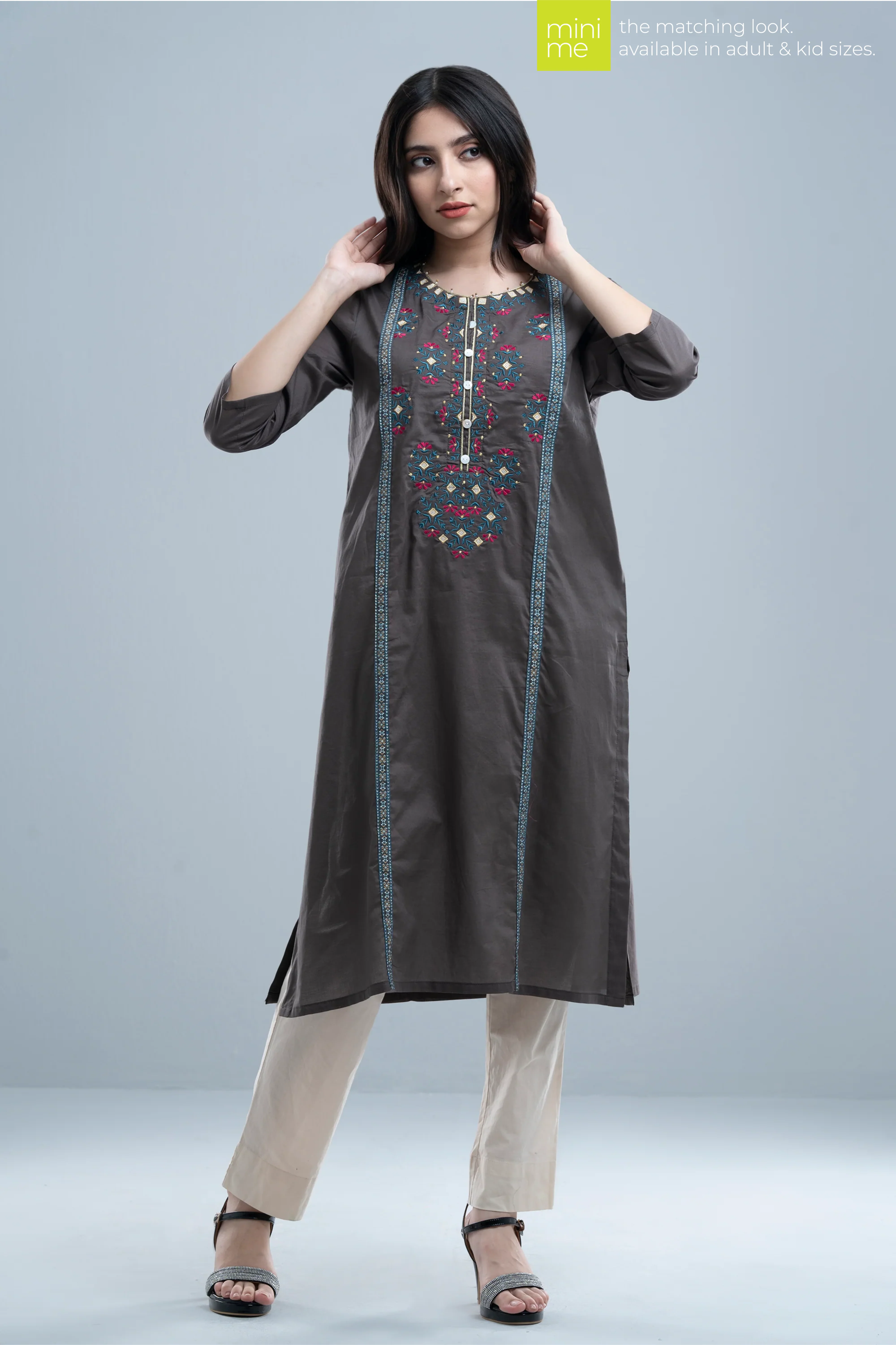 Smart Fit Embroidered Ethnic Kurta - Image 8