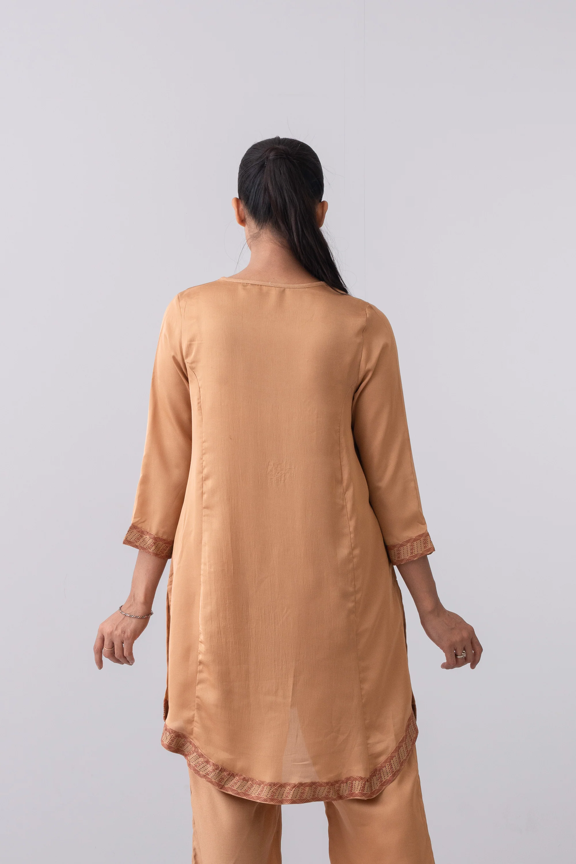 Smart Fit Short-Length Silk Ethnic Kurti - Image 4