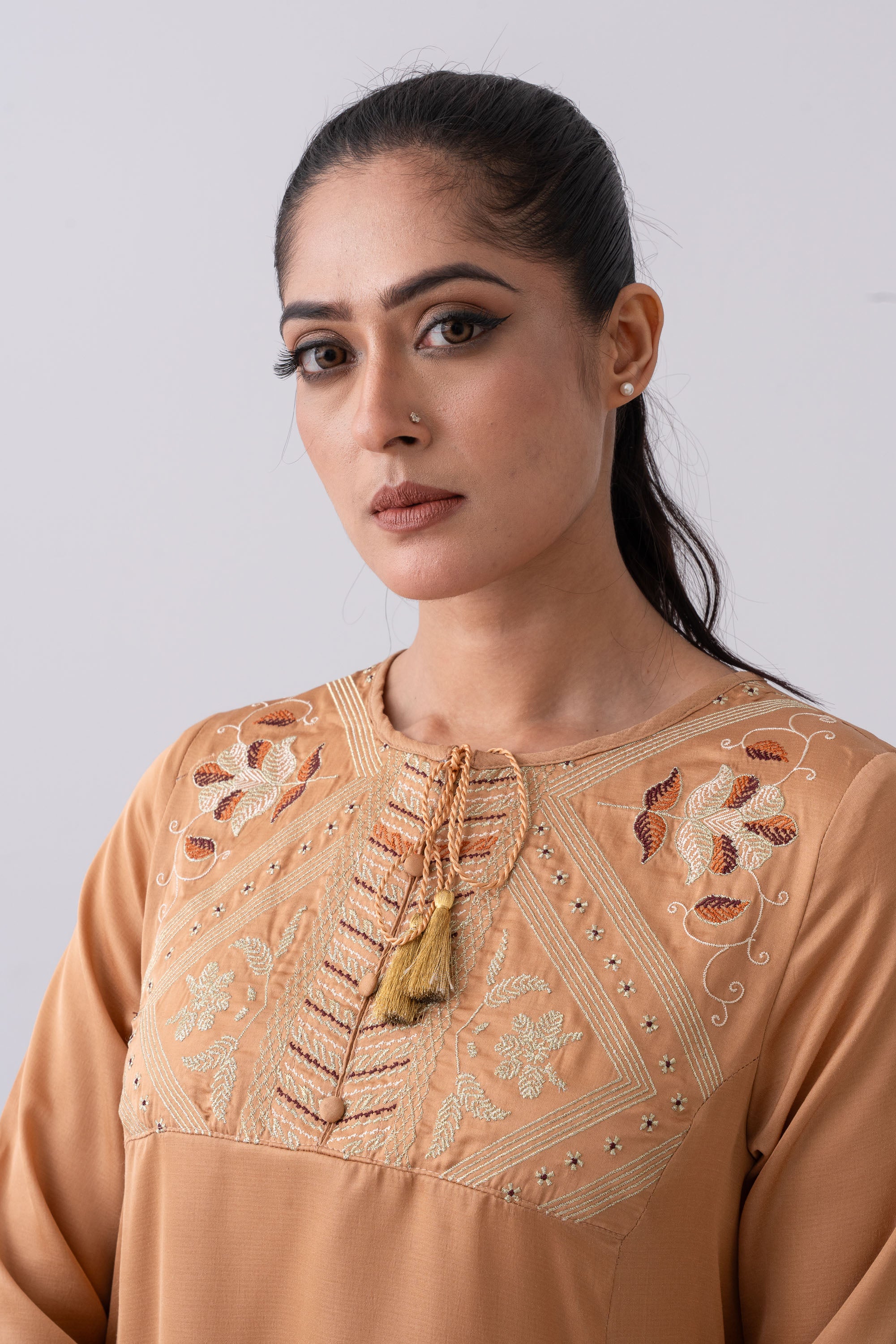Smart Fit Short-Length Silk Ethnic Kurti - Image 5