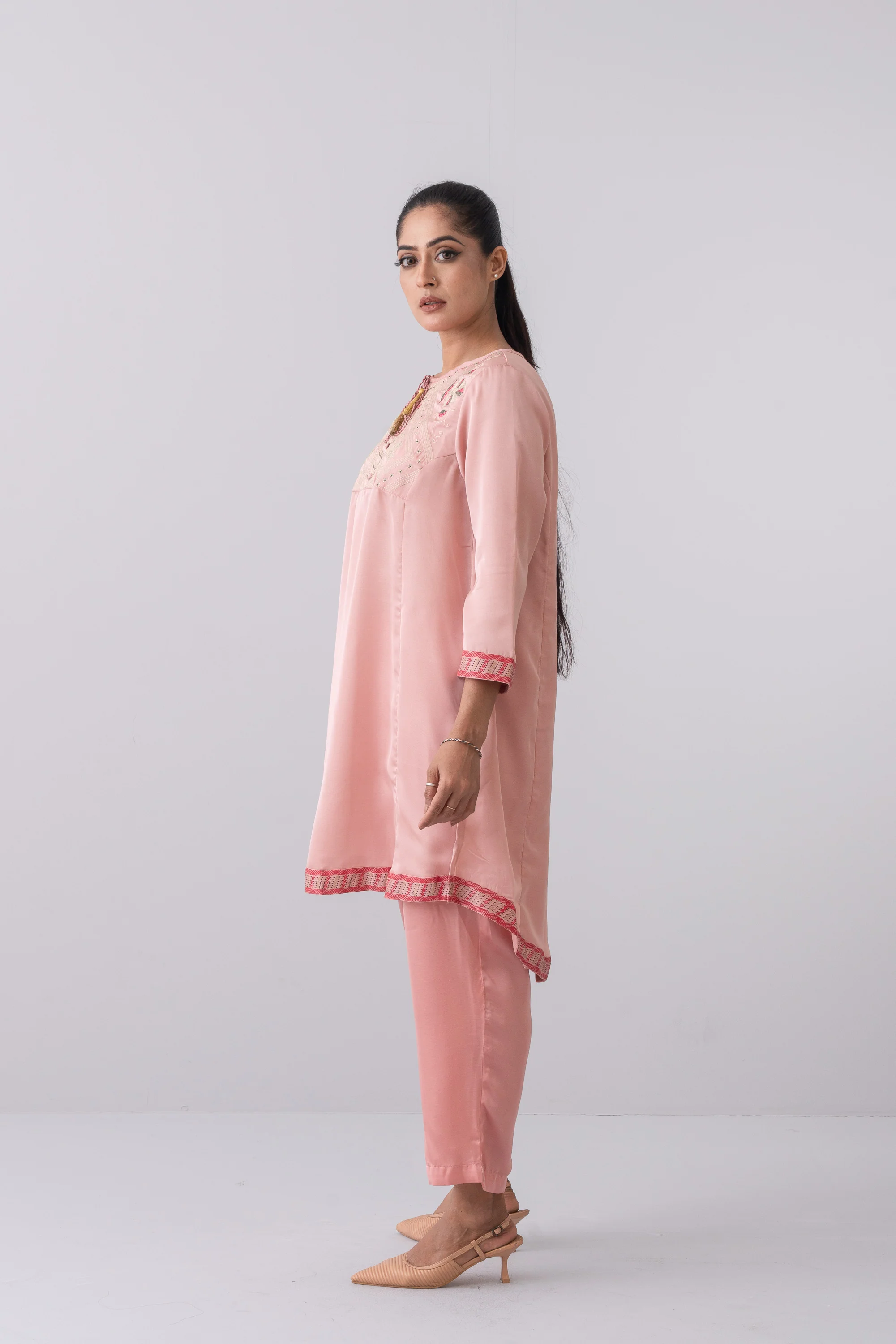 Smart Fit Short-Length Silk Ethnic Kurti - Image 8