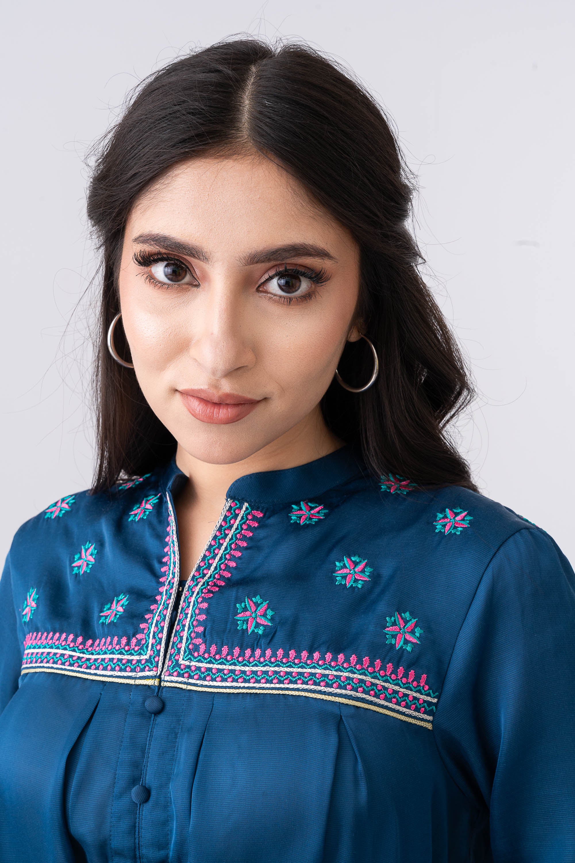 Smart Fit Embroidered Ethnic Kurti - Image 10