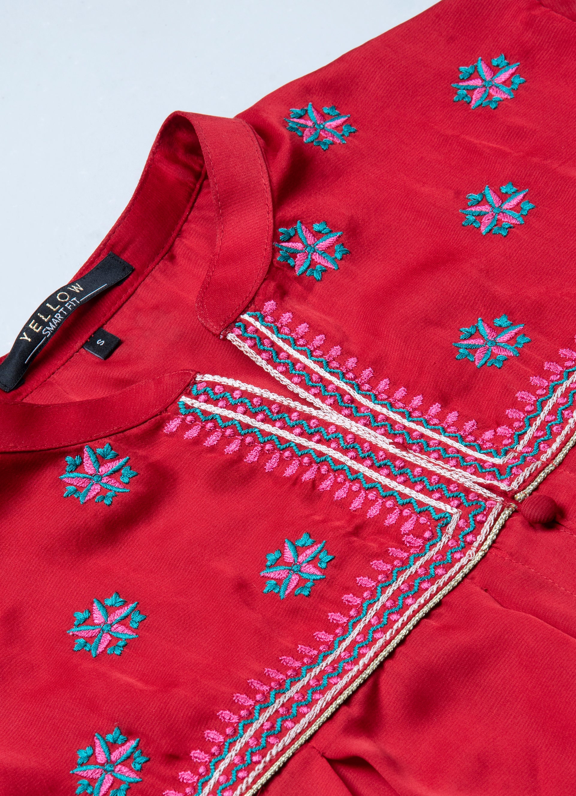 Smart Fit Embroidered Ethnic Kurti - Image 5