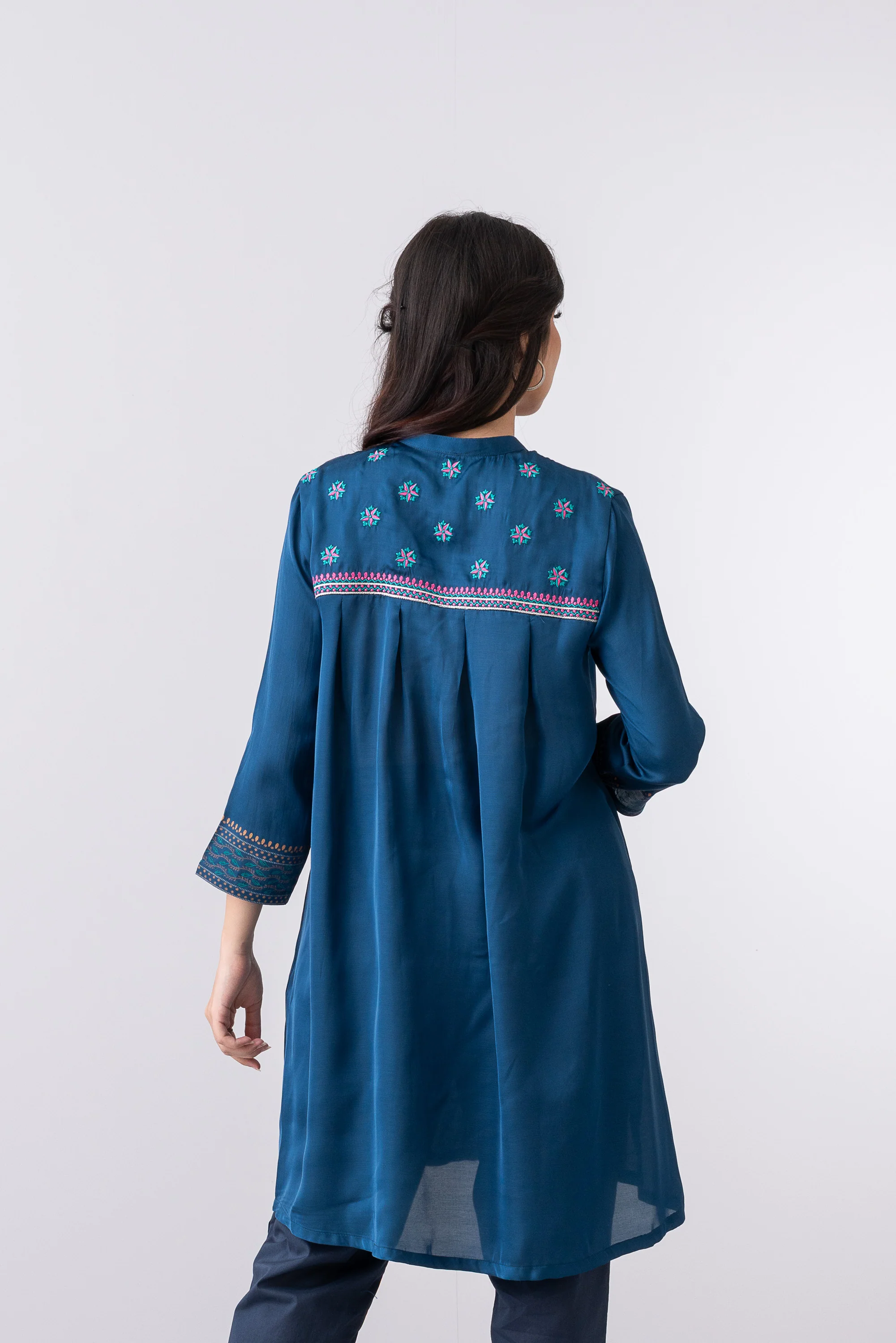 Smart Fit Embroidered Ethnic Kurti - Image 9