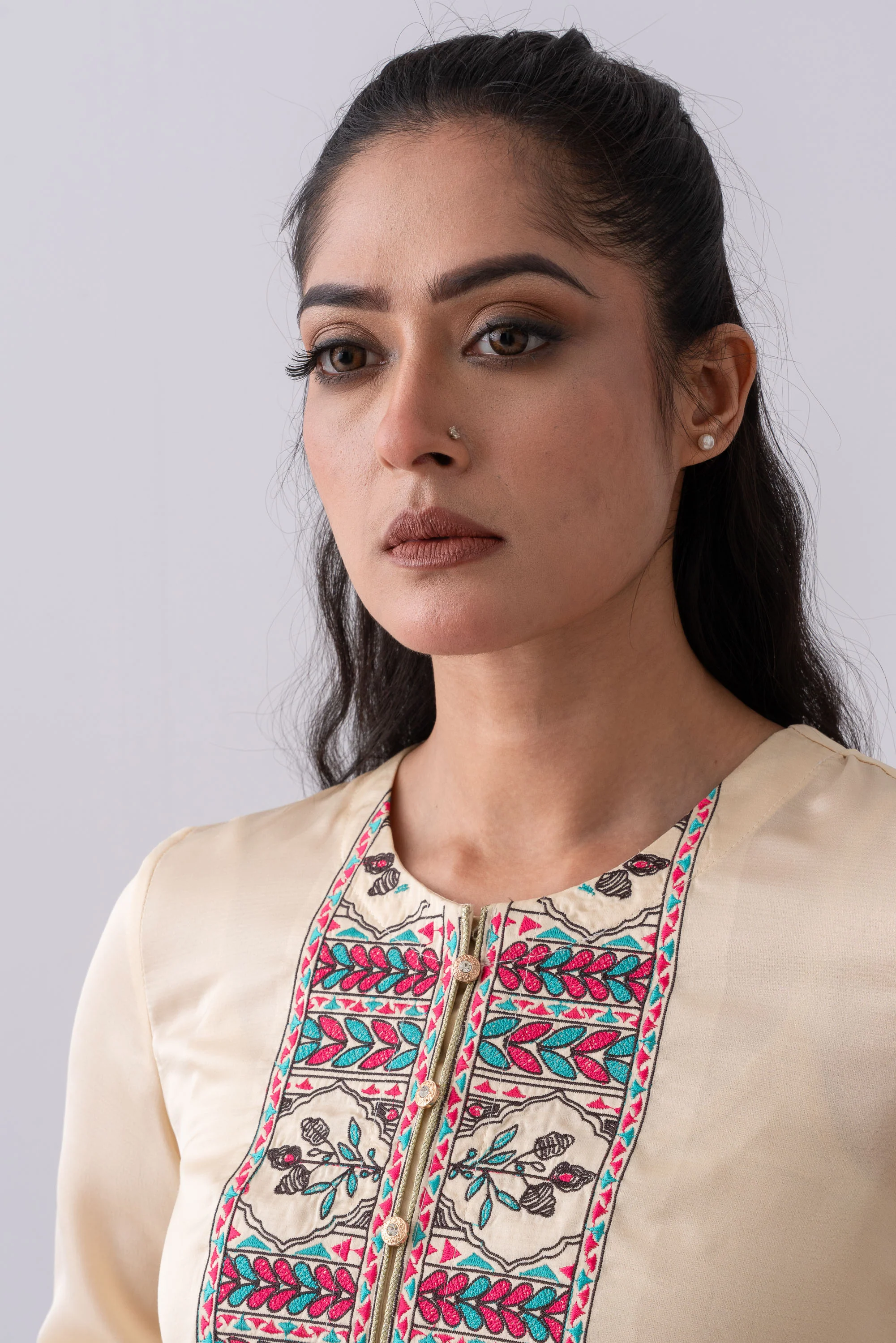 Smart Fit Embroidered Ethnic Kurti - Image 10