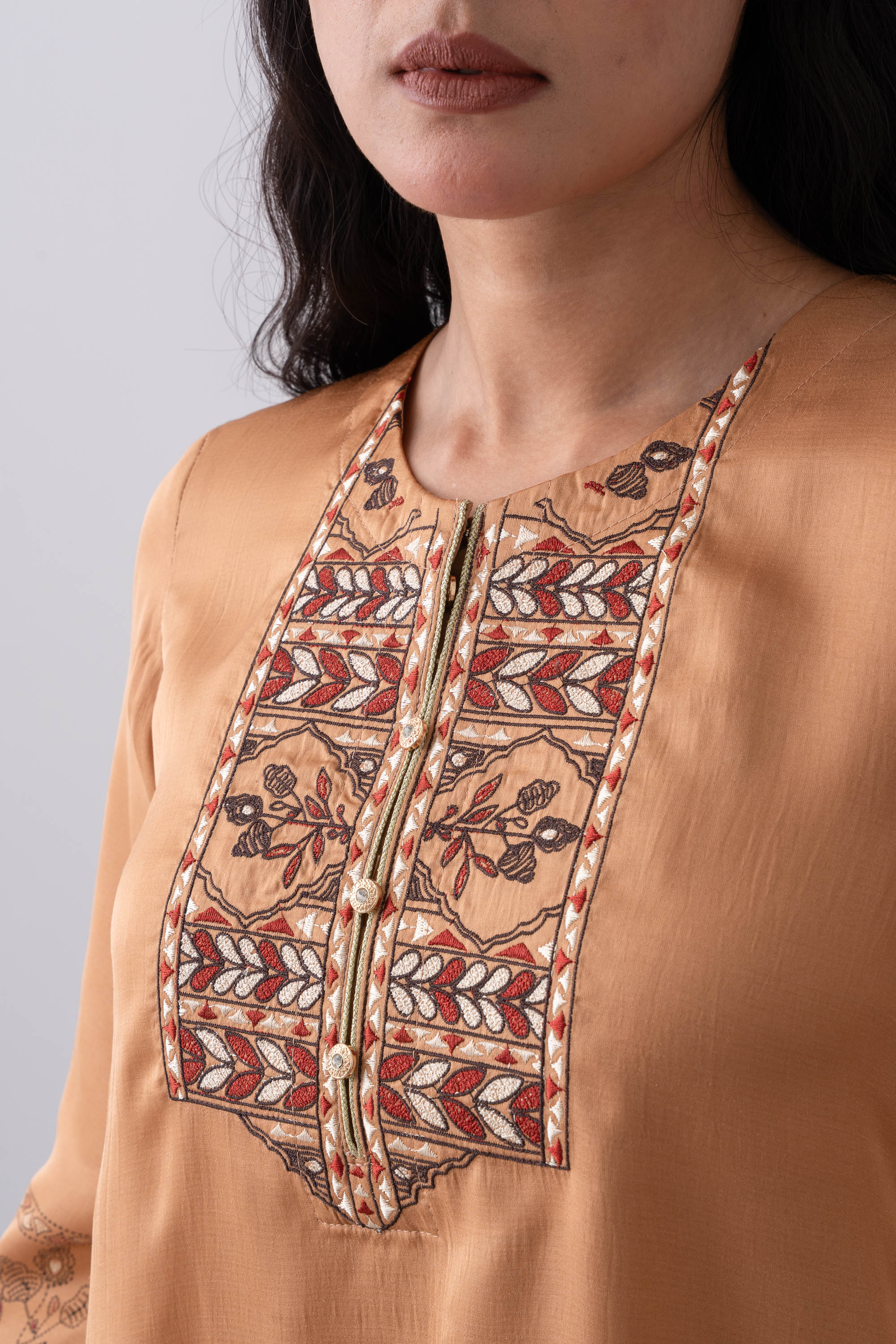 Smart Fit Embroidered Ethnic Kurti - Image 5