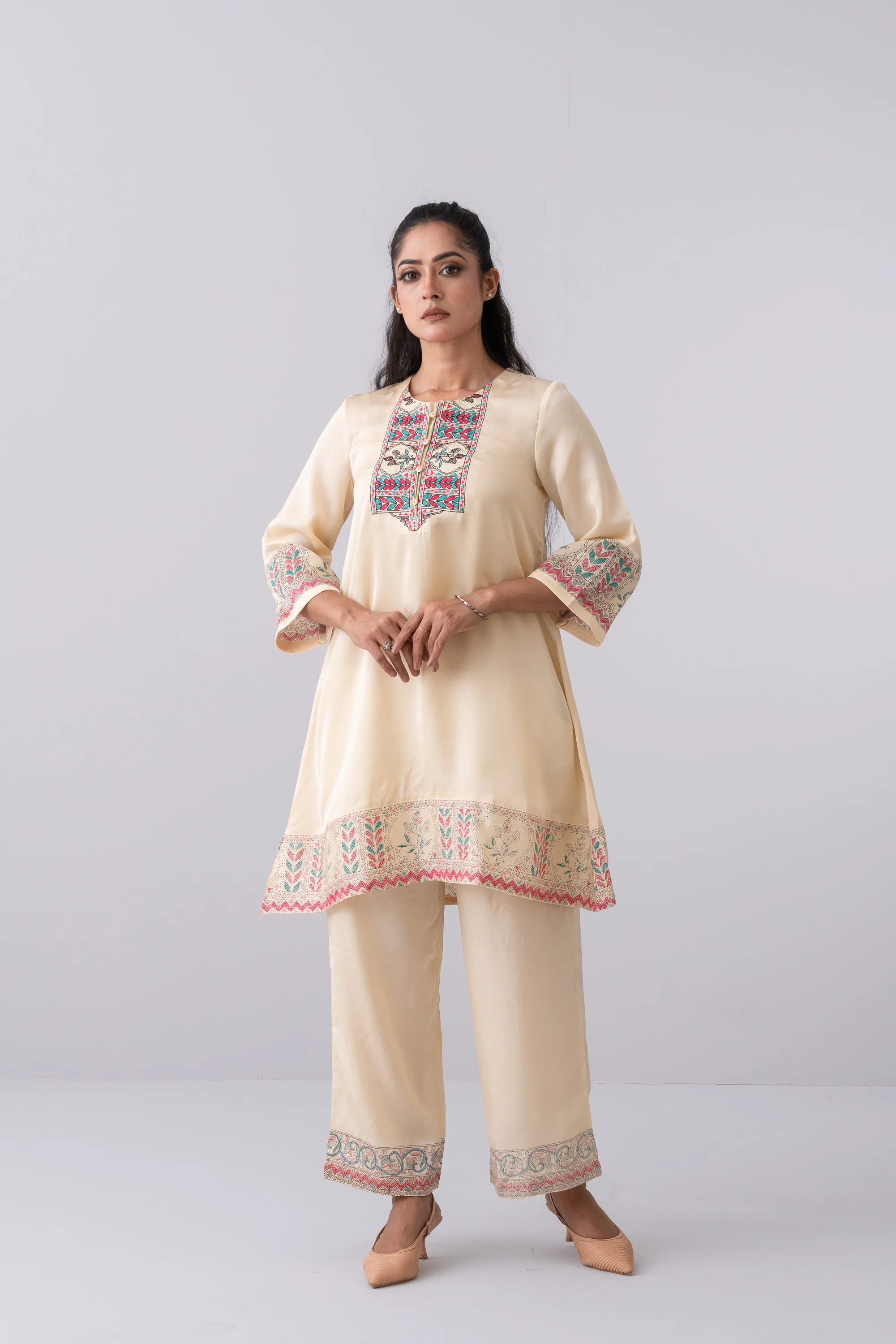Smart Fit Embroidered Ethnic Kurti - Image 6