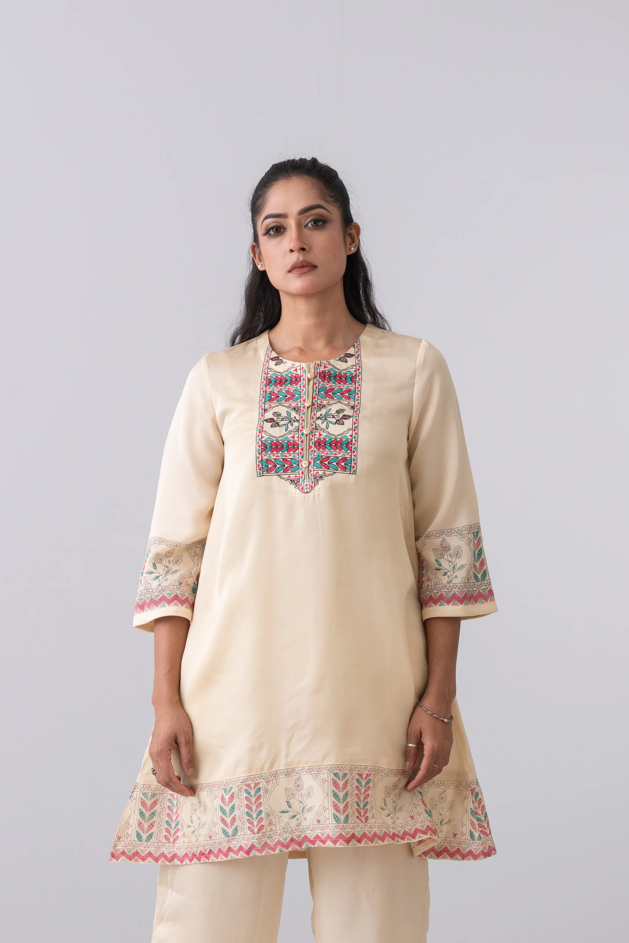 Smart Fit Embroidered Ethnic Kurti - Image 7