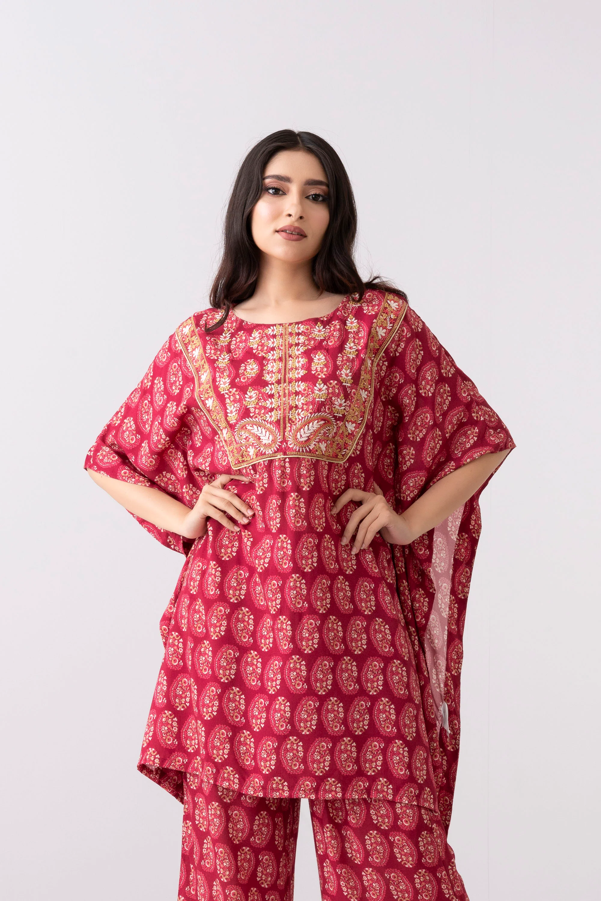 Relaxed Fit Embroidered Ethnic Kurti - Image 8