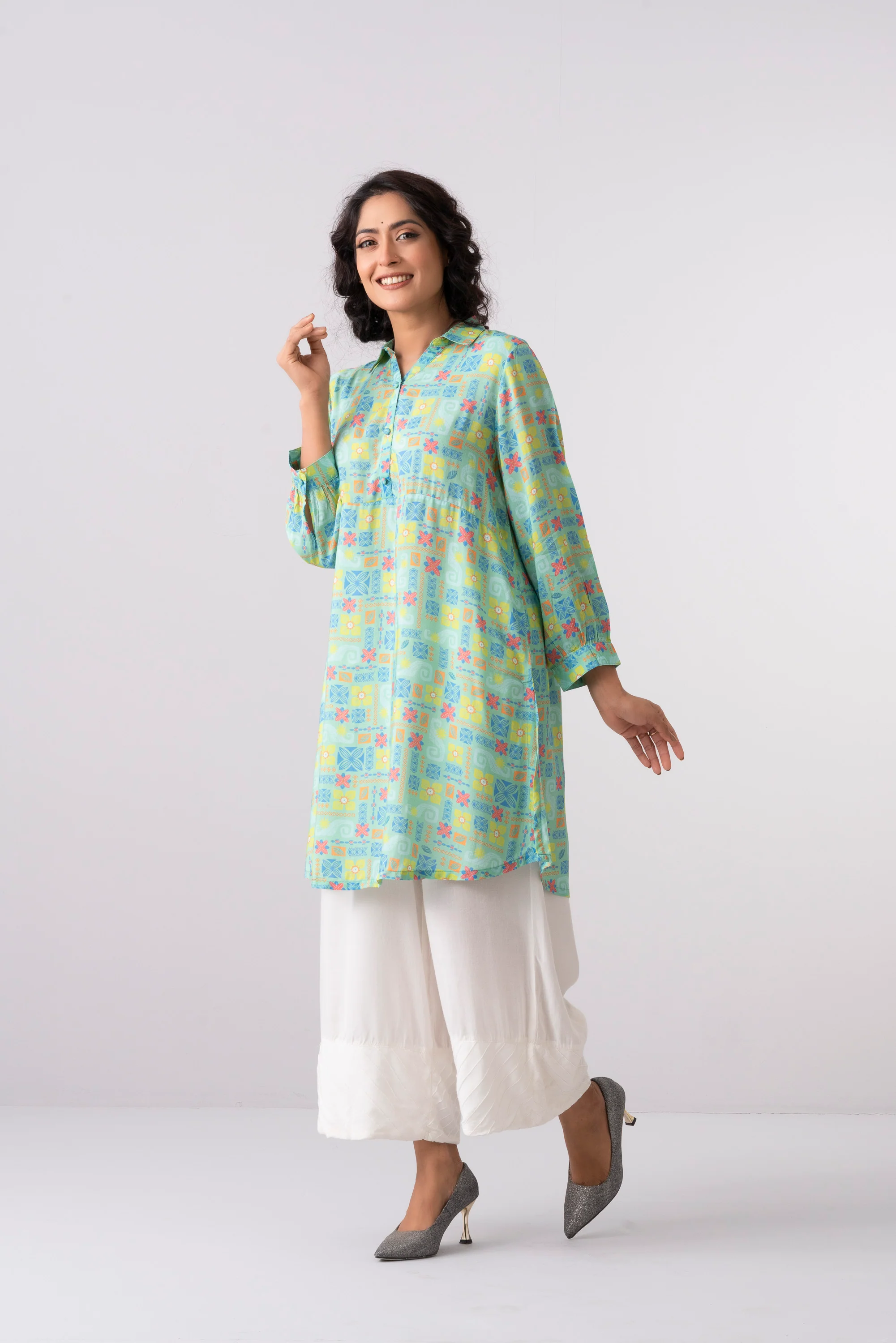 'Moana'-themed Smart Fit Digital Printed Ethnic Kurti - Disney - Image 4