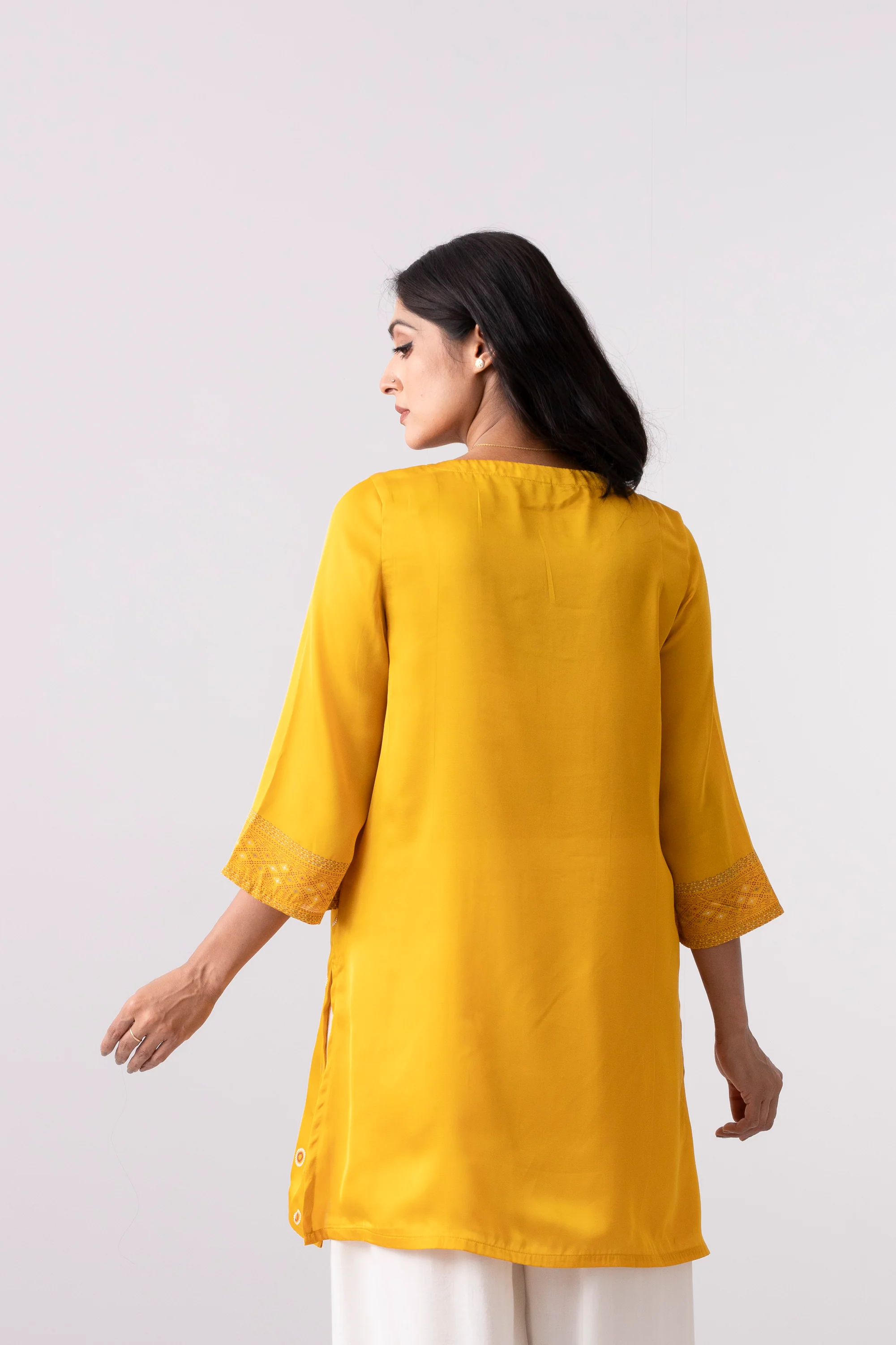 Smart Fit Embroidered Ethnic Kurti - Image 4