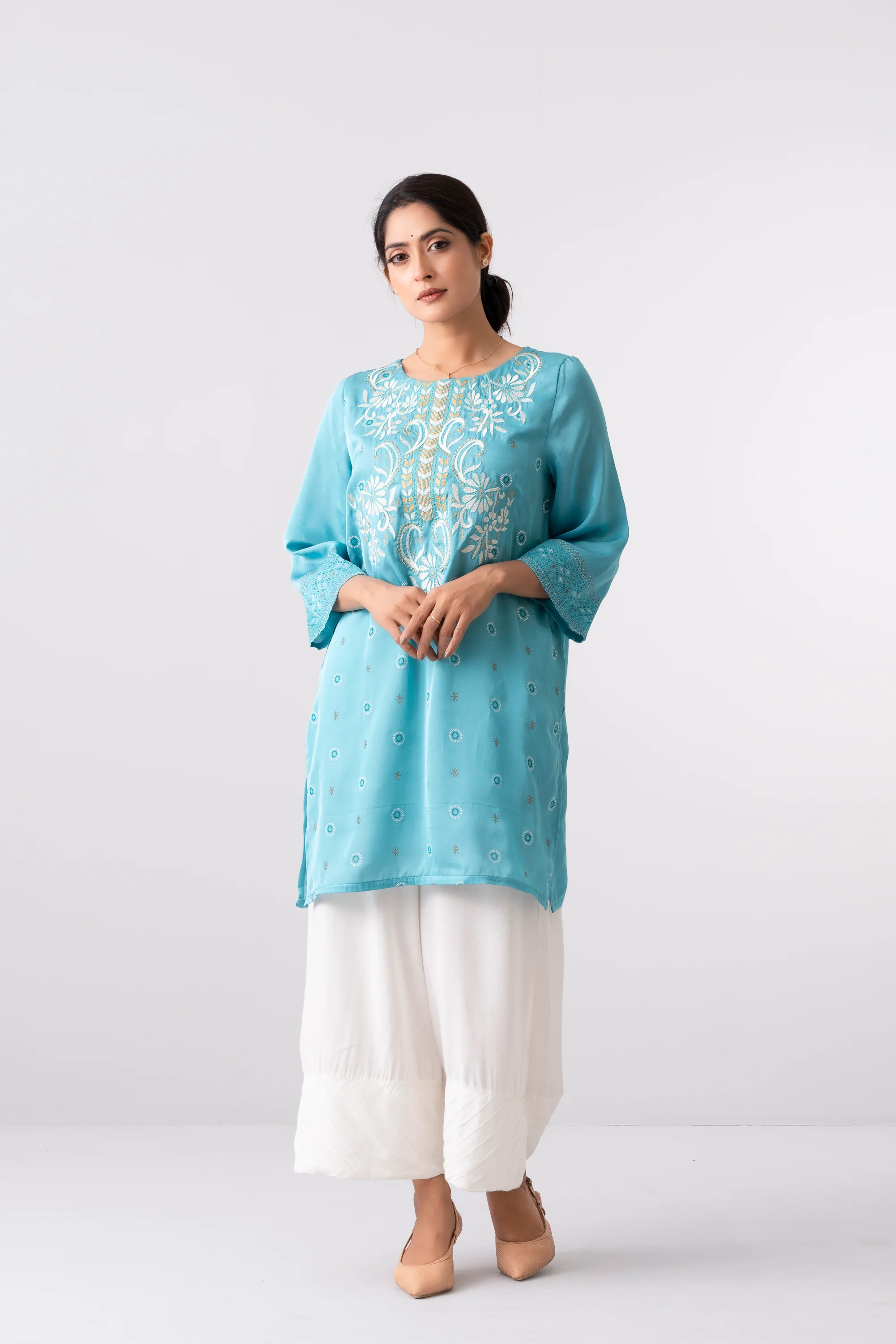 Smart Fit Embroidered Ethnic Kurti - Image 7