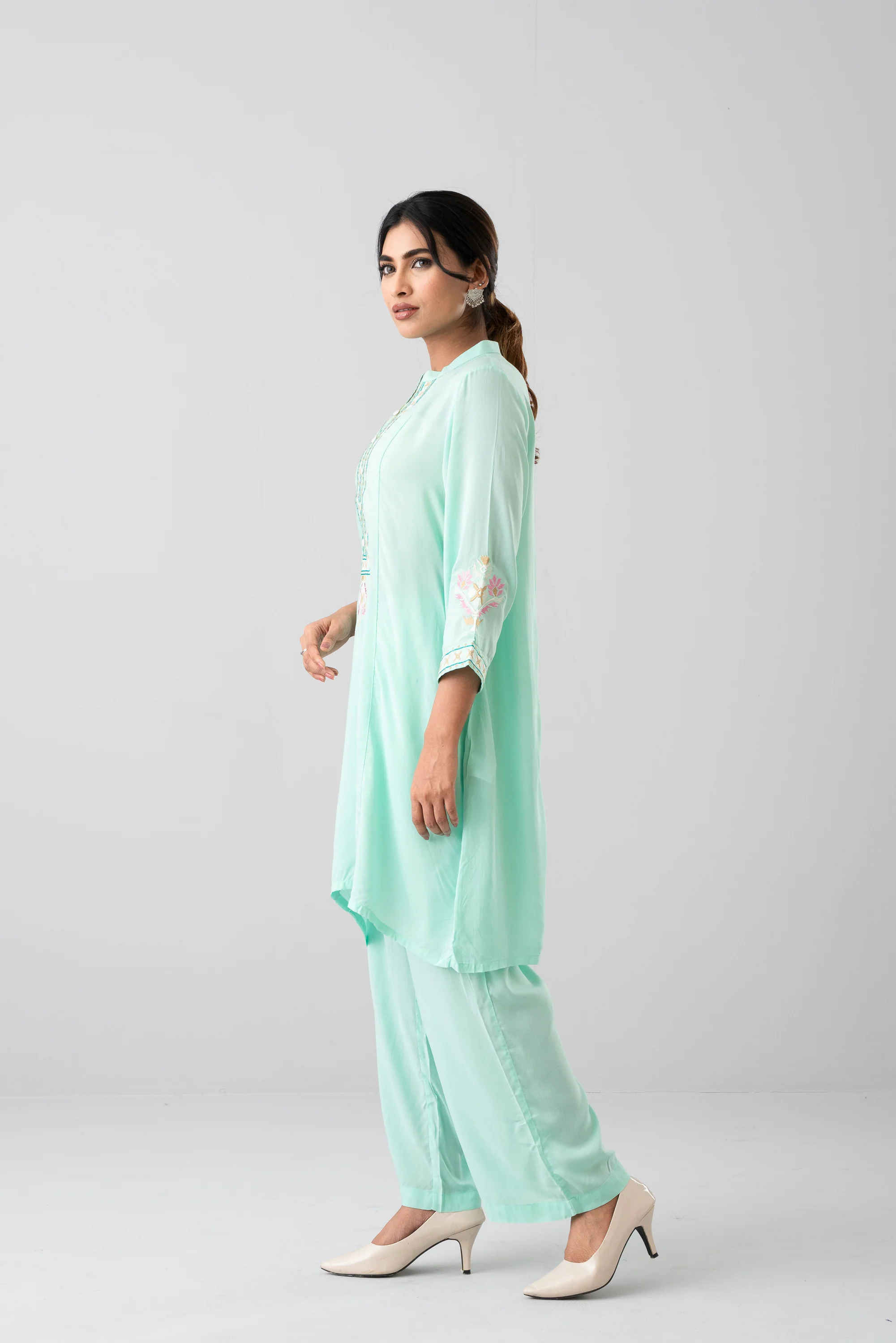Relaxed Fit Viscose Ethnic Pants - Image 3